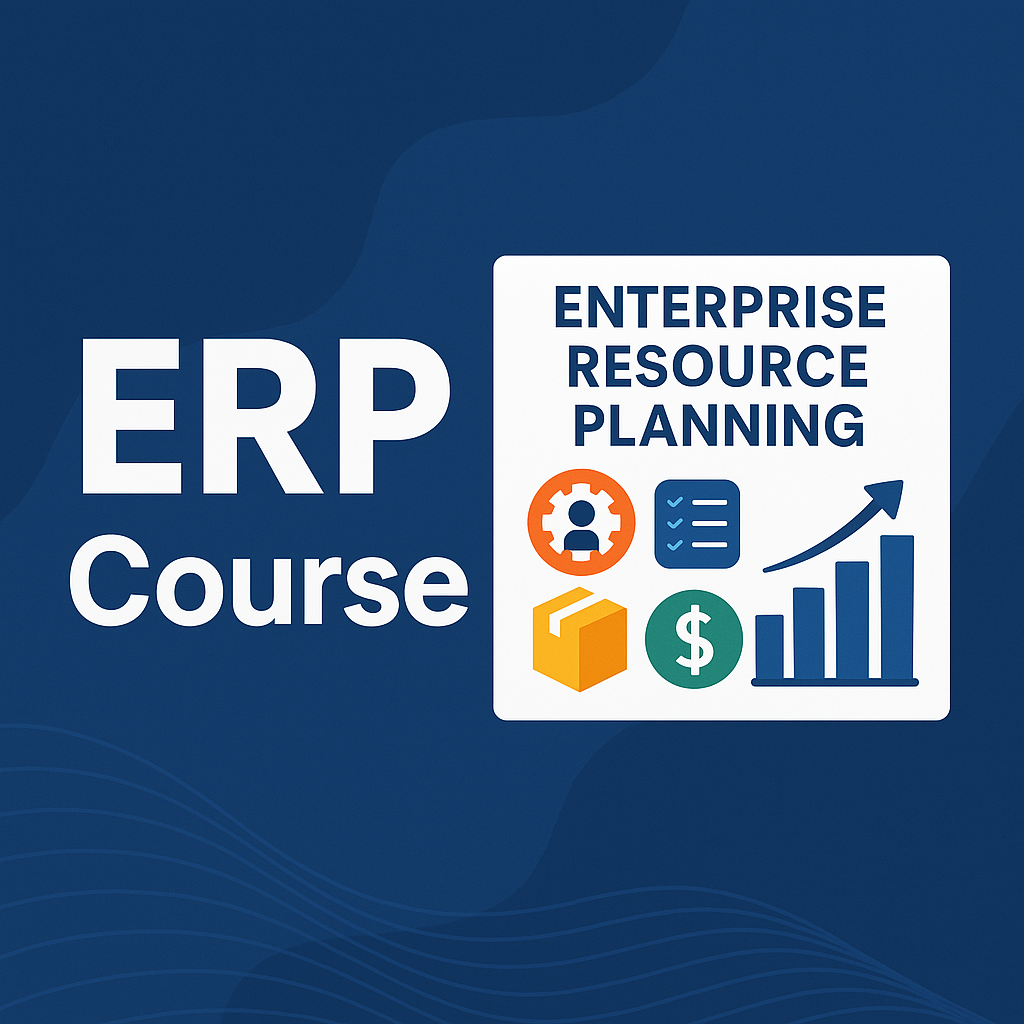 Introduction to ERP (Enterprise Resource Planning), one-on-one Customized Course with continuous support.
